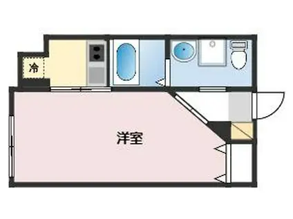 リアル久里浜パークテラス(1K/2階)の間取り写真