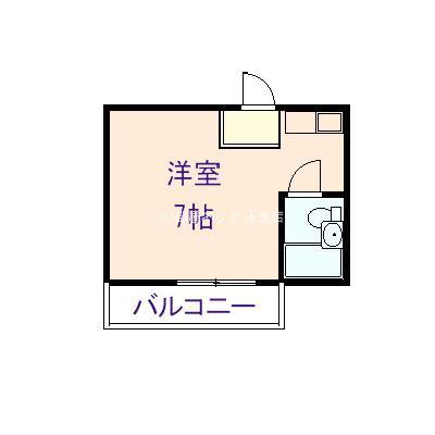 大宝今里CTスクエア(ワンルーム/7階)の間取り写真