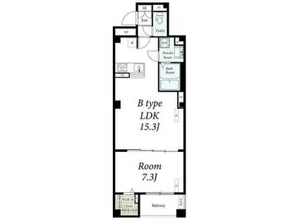リブリ・根岸セレッソ(1LDK/3階)の間取り写真