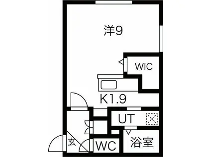 STINGRAY32(1K/4階)の間取り写真