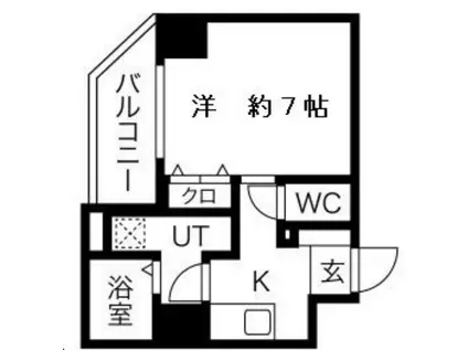 FELIZ GALAXY(1K/8階)の間取り写真