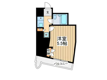 グローリア初穂町田(1K/10階)の間取り写真