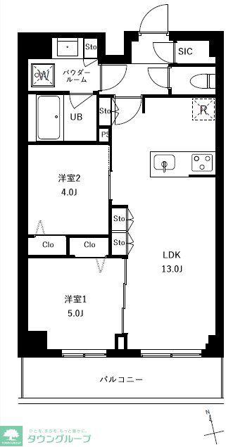 アーバンパーク船堀II(2LDK/5階)の間取り写真