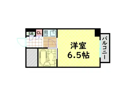 シャンテジョイフル(1K/3階)の間取り写真