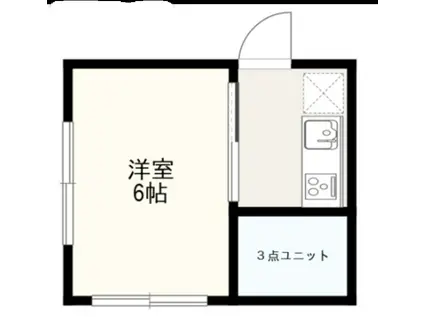 クリスタルホームズ(1K/1階)の間取り写真