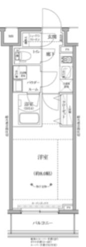 リルシア グランデ 川崎(1K/3階)の間取り写真