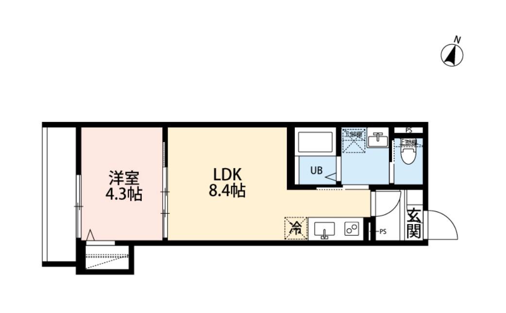 ROBOT HOME KANAMACHI(1LDK/3階)の間取り写真