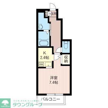 AINA PALI(1K/1階)の間取り写真