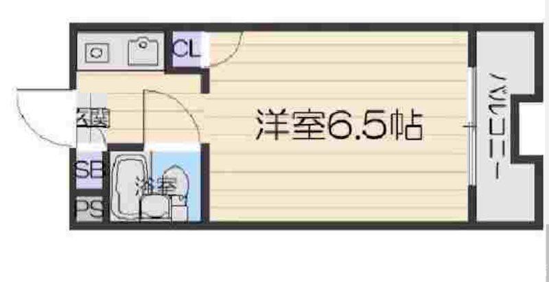 ドリームハイツ(1K/2階)の間取り写真