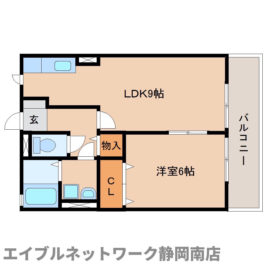 ビックヴァレー(1LDK/1階)の間取り写真