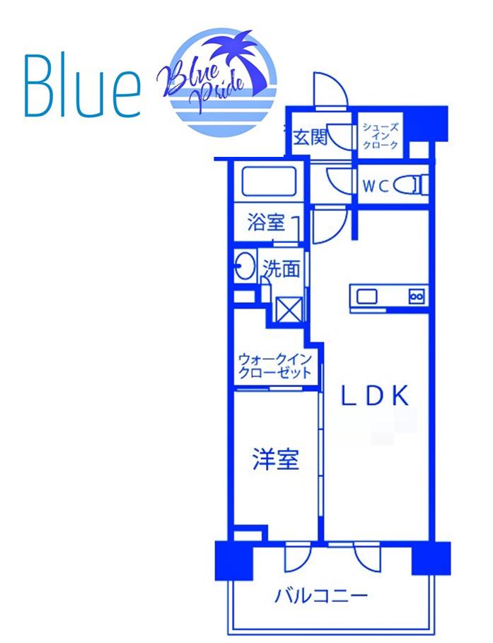 クリオラベルヴィ横濱サウス(1LDK/8階)の間取り写真