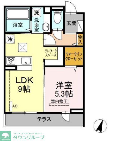 ステラ美光(1LDK/1階)の間取り写真
