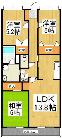 グランガーデン(3LDK/1階)の間取り写真
