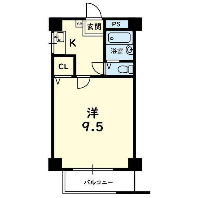 BLOOM大江(1K/5階)の間取り写真
