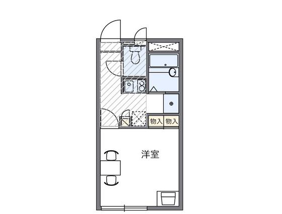 レオパレス南風(1K/2階)の間取り写真