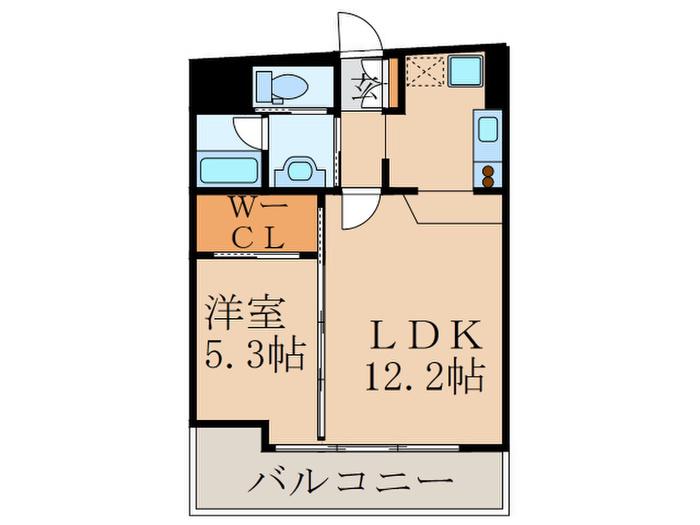 サンリッツ京町(1LDK/3階)の間取り写真