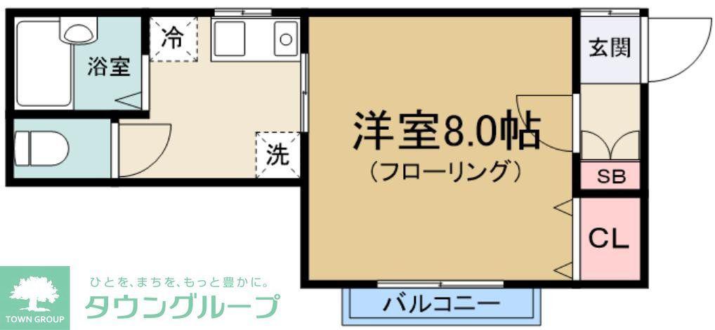 シティーパル目白(1K/2階)の間取り写真