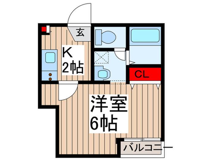 AILE大宮日進(1K/2階)の間取り写真
