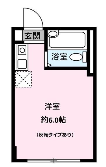 エトワール赤堤(ワンルーム/1階)の間取り写真