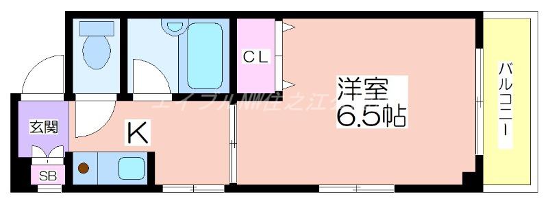 プチメゾン15(1K/4階)の間取り写真