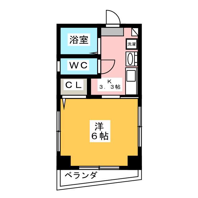 ラ・ステラHOSHIKAWA(1K/2階)の間取り写真