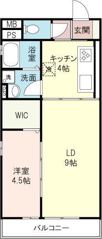 グランドールタカハシ(1LDK/3階)の間取り写真