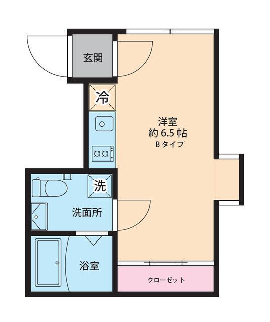EN CASA久が原(ワンルーム/3階)の間取り写真