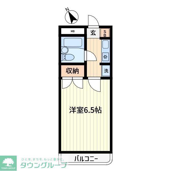 ヴェルドミール(1K/3階)の間取り写真