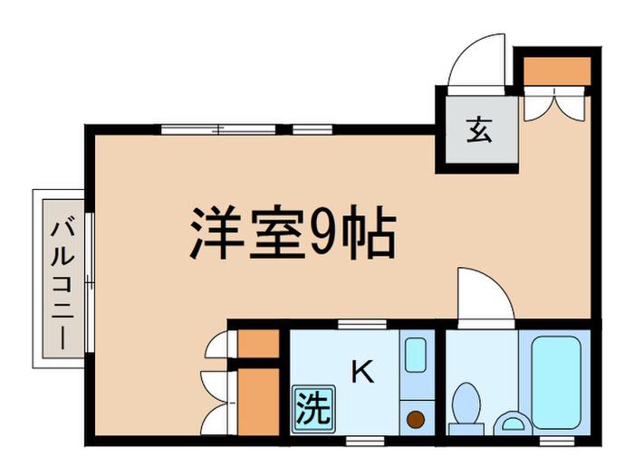 西武池袋線 ひばりケ丘駅(東京) 徒歩7分 2階建 築37年(1K/2階)の間取り写真