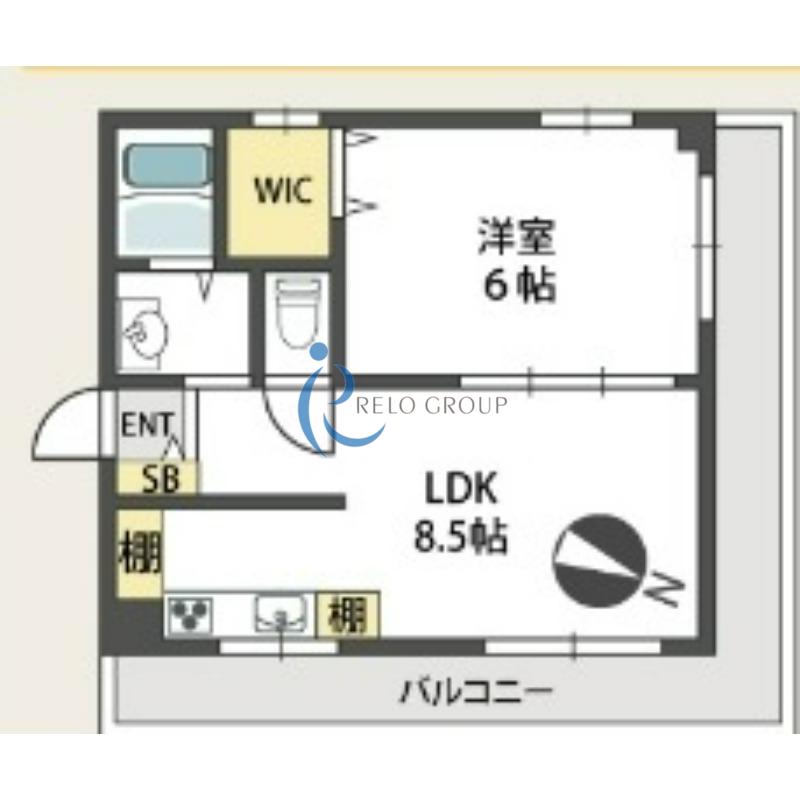 HEYM T(1LDK/4階)の間取り写真