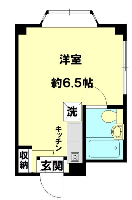 フロンティア21(ワンルーム/2階)の間取り写真