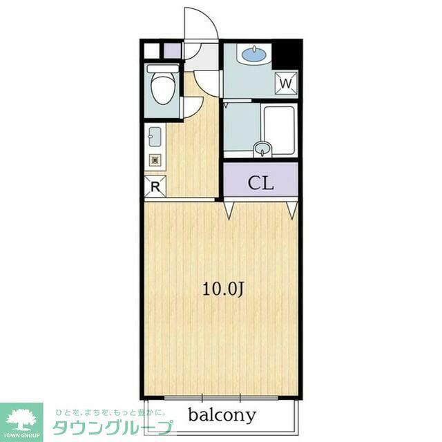エスポワール奥戸(1K/1階)の間取り写真