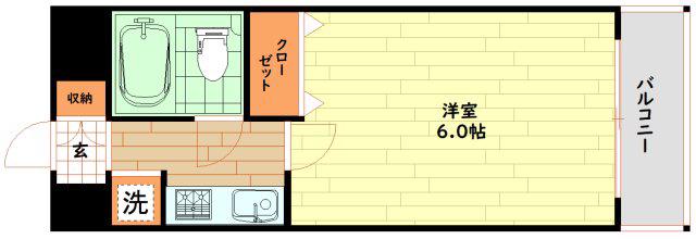 エスリード北梅田第2(1K/8階)の間取り写真