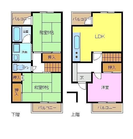 メゾンリベルテ(3LDK/1階)の間取り写真