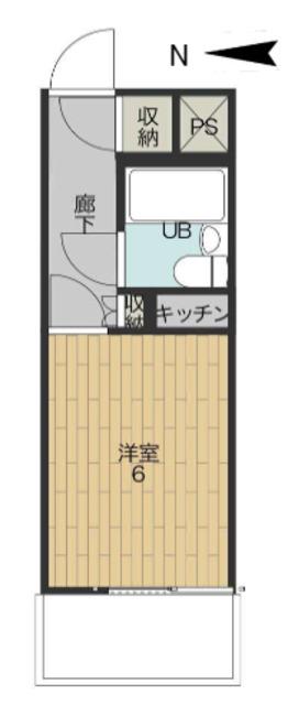 ラインビルド高円寺林(1K/11階)の間取り写真