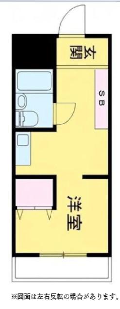クレール渋谷(1DK/2階)の間取り写真