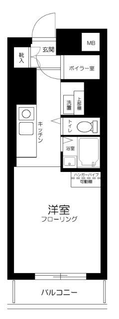 後楽園ビューハイツ(ワンルーム/9階)の間取り写真