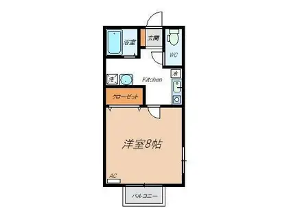コート・ASUKA(1K/1階)の間取り写真