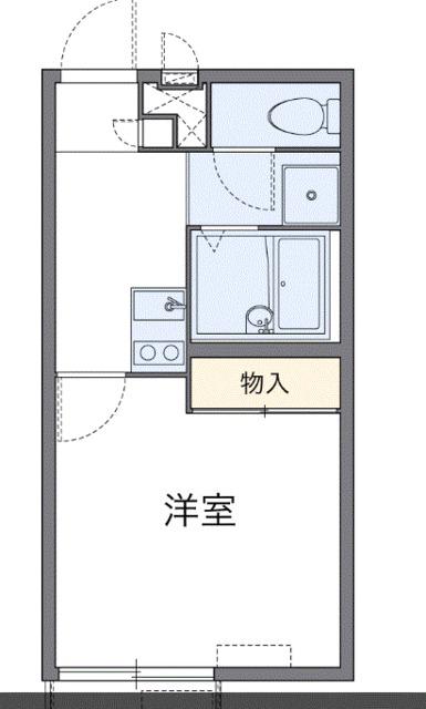 レオパレスノース六甲(1K/1階)の間取り写真