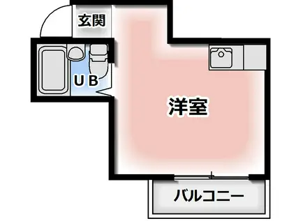 エスパシオ古川橋I(ワンルーム/1階)の間取り写真