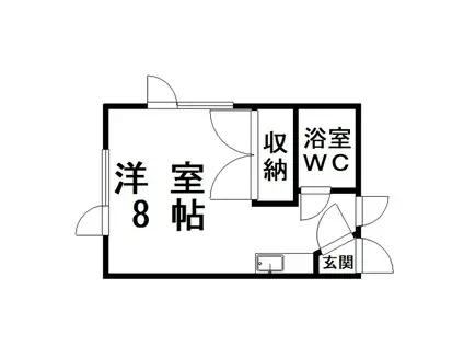佐藤ハイツ(ワンルーム/1階)の間取り写真