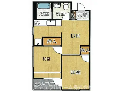 アビタテラ(2DK/3階)の間取り写真