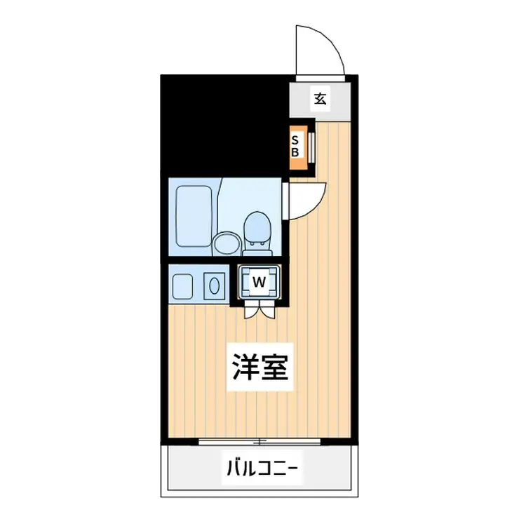 ハイツフローラ府中 4階階 間取り