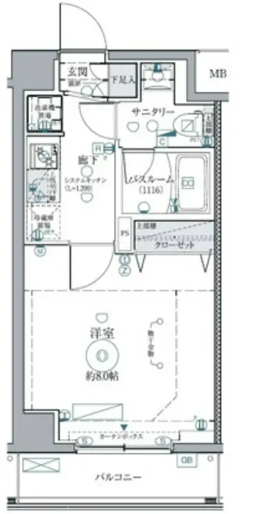 CREVISTA西馬込 3階階 間取り