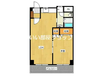 アイネスト宇多津(1LDK/5階)の間取り写真