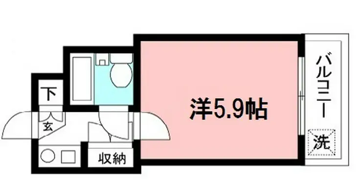パンテール中野島 4階階 間取り