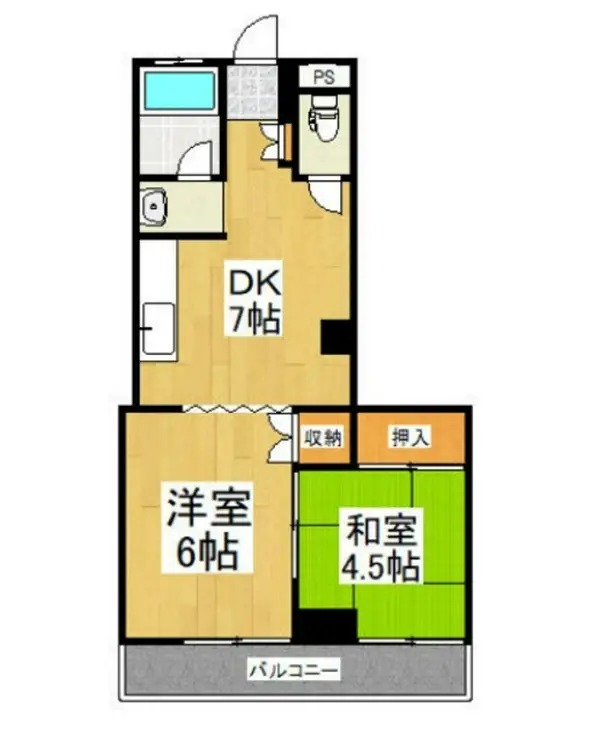 マンションあすなろ 2階階 間取り