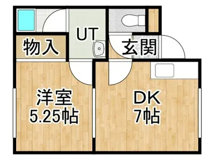 メゾンダイト(1DK/1階)の間取り写真