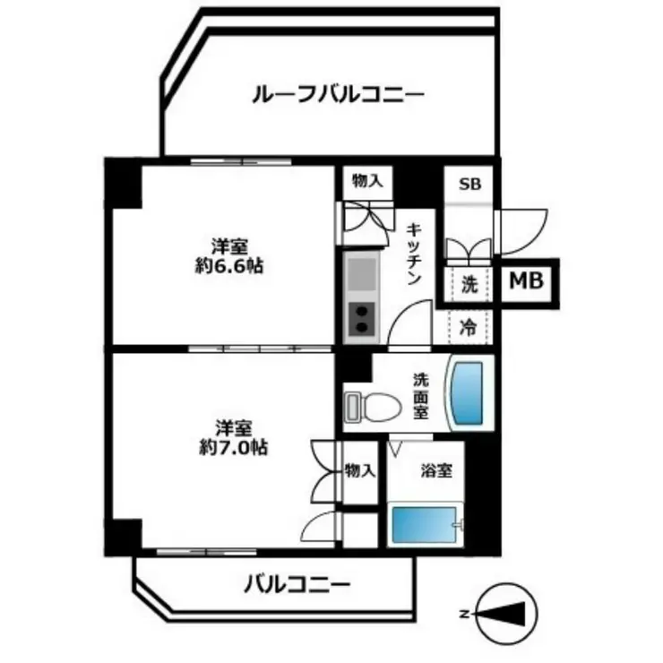 AXAS白山 5階階 間取り