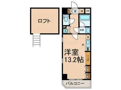 ADD WISTARIA 1(ワンルーム/1階)の間取り写真